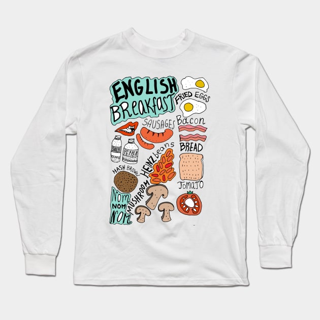 English Breakfast Long Sleeve T-Shirt by vasarenar